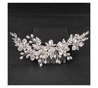 Aqxyedc Pearl Pearl Pearl Rhinestone Cabello de boda PEBS ACCESORIOS DE PELO DE NOMBROS for LAS MUJERES DE NOVIA DE PELO DE PELIGHT PELUCHA DE PISTA DE PIEL wanglan(Pure Gold Color)