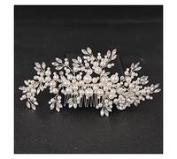 Aqxyedc Pearl Pearl Pearl Rhinestone Cabello de boda PEBS ACCESORIOS DE PELO DE NOMBROS for LAS MUJERES DE NOVIA DE PELO DE PELIGHT PELUCHA DE PISTA DE PIEL wanglan(Light Yellow Gold Color)
