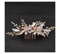 Aqxyedc Pearl Pearl Pearl Rhinestone Cabello de boda PEBS ACCESORIOS DE PELO DE NOMBROS for LAS MUJERES DE NOVIA DE PELO DE PELIGHT PELUCHA DE PISTA DE PIEL wanglan(Titanium Plated)