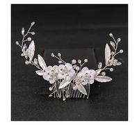 Aqxyedc Pearl Pearl Pearl Rhinestone Cabello de boda PEBS ACCESORIOS DE PELO DE NOMBROS for LAS MUJERES DE NOVIA DE PELO DE PELIGHT PELUCHA DE PISTA DE PIEL wanglan(Gold-color)