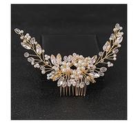 Aqxyedc Pearl Pearl Pearl Rhinestone Cabello de boda PEBS ACCESORIOS DE PELO DE NOMBROS for LAS MUJERES DE NOVIA DE PELO DE PELIGHT PELUCHA DE PISTA DE PIEL wanglan(None)