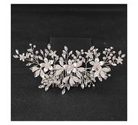 Aqxyedc Pearl Pearl Pearl Rhinestone Cabello de boda PEBS ACCESORIOS DE PELO DE NOMBROS for LAS MUJERES DE NOVIA DE PELO DE PELIGHT PELUCHA DE PISTA DE PIEL wanglan(Rose Gold Color)