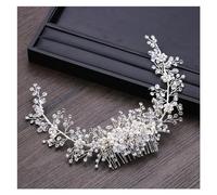 Aqxyedc Peineta de cristal de moda for boda, Tiara, accesorios for el cabello de novia, tocado de novia, adornos for el cabello hechos a mano for mujer, joyería for el cabello wanglan