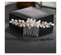 Aqxyedc Perlas de agua dulce Peineo Peineo Elegante Accesorios for el cabello for las mujeres Pearl Decoración del cabello Accesorios de boda wanglan