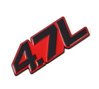 Aqxyju 3D Metal 4.0L 4.6L 4.7L 5.0L 5.7L 6.0L 6.2L 6.4L 7.0L Etiqueta engomada del Coche Emblema del Maletero Trasero Calcomanías con Insignia Pegatinas sexuales para automóviles(For 4.7L Sticker3)