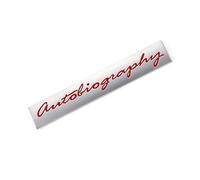 Aqxyju Autobiografía Logo Pegatinas de Coche Emblema Auto Insignia Calcomanía Compatible con Ranger L405 Sport Autobiografía Freelander Pegatinas sexuales para automóviles(Autobiography-02)