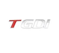 Aqxyju Etiqueta engomada del Coche TGDi Insignia Emblema calcomanía Compatible con T GDI IX25 IX35 I20 I30 Solaris Accent Tucson Creta Verna Pegatinas sexuales para automóviles(TGDI Sticker)