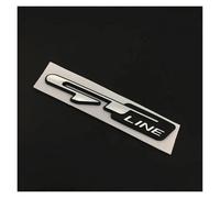 Aqxyju Etiqueta engomada del emblema de la línea GT de las letras del coche cromadas 3D Compatible con Ceed Picanto K5 Stonic Optima Sportage GT Line Insignia Accesorios de calcomanía Pegatinas sexual
