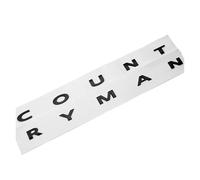 Aqxyju Pegatina con letras del emblema del Countryman con el logotipo de Clubman en ABS negro en 3D, compatible con S Countryman R60 F60, accesorios Pegatinas sexuales para automóviles(Black Countryma