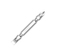 Aqxymju 1 Uds PH1 PH2 PH3 Punta de Destornillador de Doble Cabeza Phillips magnético Cruzado y Puntas de Destornillador ranuradas Planas 65/100/150mm de Longitud (Color : 65mmxPH2 SL6)