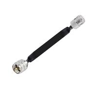 Aqxymju Cable Coaxial RF Plano de Paso for Ventana/Puerta, SO239 UHF Hembra a UHF Hembra Macho PL259, Cable de extensión Coaxial RF de 50 Ohm (Color : UHFJK, Size : 30CM)