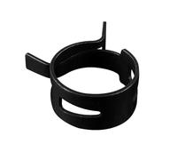 Aqxypas 10 unids/Lote Negro 65MN Acero al manganeso Abrazadera de Manguera con Resorte 5mm-27mm Hebilla de Acero elástico aro de tubería de Agua (Size : ID 19mm)