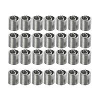 Aqxypas 100 Uds M8 X 1,25 X 2D 304 alambre en espiral de acero inoxidable tornillo helicoidal insertos roscados longitud for Kit surtido de reparación helicoidal