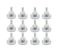 Aqxypas 12 Pares de niveladores de Muebles M8x33mm, pie nivelador de Mesa Ajustable con Tuercas en T (Tornillos de Pata y Tuercas en T)