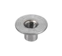 Aqxypas 30 Uds M5 M8 M10 tornillo de Base redonda de acero al carbono en tuerca en T agujero de Brad for muebles de carpintería(M10x25x1.6mm)