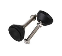 Aqxypas Almohadilla de nivelación Deslizante for Muebles Ajustable, diámetro de 40mm, Junta Universal roscada M8 X 50mm, Cada Paquete, 10, 6, 4 Uds.(10Pcs)