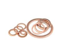 Aqxypas Arandela Plana de Cobre M22, Junta de Sellado, diámetro Interior de 22 mm, Anillo de Sellado, lámina Fina T3, arandela de Cobre roja(22x30x2 (20pcs))