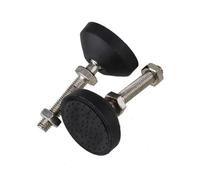 Aqxypas Base de Nailon de 50mm de diámetro, Junta Universal roscada M10 X, Patas de nivelación Ajustables, Almohadilla Deslizante for Muebles, Cada Paquete, 10 o 6 o 4 Uds.(6Pcs)