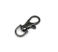 Aqxypas Bolso de Cuero, Bolso de Mano, Correa de Hombro, Conector, Hebilla, joyería, Colgante, Llavero, Llavero, Cierre a presión, Gancho de gatillo(Gun Black)