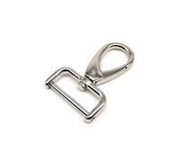 Aqxypas Bolso de Mano de Cuero Giratorio, Desmontable y de Metal, con Apertura, Correa for el Hombro, Llavero, Cierre de Clip, Hebilla, Collar, Disparador a presión.(Silver,Inside Wide 38mm)