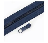 Aqxypas Cinta de cremallera nailon arcoíris, decoración deslizante, cierre, Kit reparación, bolsa, accesorios costura ropa, 3#5#3/5/10M(NavyBlue,10MZips 10PcsSliders,No3)