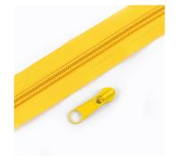 Aqxypas Cinta de cremallera nailon arcoíris, decoración deslizante, cierre, Kit reparación, bolsa, accesorios costura ropa, 3#5#3/5/10M(Gold,5MZips 5PcsSliders,No3)