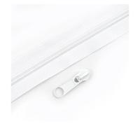 Aqxypas Cinta de cremallera nailon arcoíris, decoración deslizante, cierre, Kit reparación, bolsa, accesorios costura ropa, 3#5#3/5/10M(White,20MZips 20PcsSliders,No3)