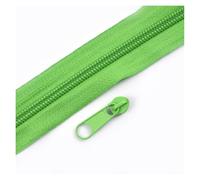 Aqxypas Cinta de cremallera nailon arcoíris, decoración deslizante, cierre, Kit reparación, bolsa, accesorios costura ropa, 3#5#3/5/10M(Green,3MZips 3PcsSliders,No3)
