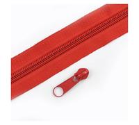 Aqxypas Cinta de cremallera nailon arcoíris, decoración deslizante, cierre, Kit reparación, bolsa, accesorios costura ropa, 3#5#3/5/10M(Red,20MZips 20PcsSliders,No5)