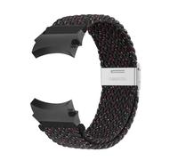 Aqxypas Correa de 20mm for Galaxy Watch 4/5/6/pro/classic 45mm 44mm 40mm 43mm 47mm, pulsera de nailon sin huecos, Correa Galaxy Watch 6(Black Unity,Galaxy watch 6 40mm)