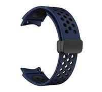 Aqxypas Correa de 20mm for Galaxy Watch 6/5/4 44mm 40mm Classic 47mm 43mm, sin huecos, 5 Pro 45mm(Midnight blue black,Galaxy watch 5 40mm)