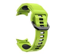 Aqxypas Correa de silicona for Galaxy Watch 5 Pro 45mm Silicone Wave Ocean Band for Galaxy Watch 5 4 Correa 40 44 45 Rojo Negro(Green black)