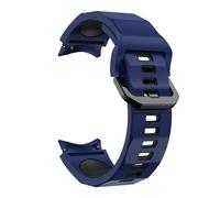 Aqxypas Correa de silicona for Galaxy Watch 5 Pro 45mm Silicone Wave Ocean Band for Galaxy Watch 5 4 Correa 40 44 45 Rojo Negro(Navy black)