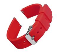 Aqxypas Correas de reloj de moda 14/16/18/19/20/21/22/24 mm silicona Galaxy, correas de reloj de goma suave en(Red 1,20mm)