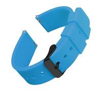 Aqxypas Correas de reloj de moda 14/16/18/19/20/21/22/24 mm silicona Galaxy, correas de reloj de goma suave en(Lake Blue 2,22mm)