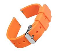 Aqxypas Correas de reloj de silicona de 14/16/18/19/20/21/22/24 mm, correas de reloj de goma de liberación rápida y suaves, correas de reloj Galaxy(Portland Orange 1,19mm)