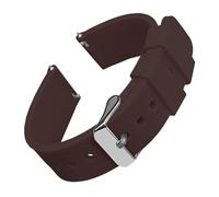 Aqxypas Correas de reloj de silicona de 14/16/18/19/20/21/22/24 mm, correas de reloj de goma de liberación rápida y suaves, correas de reloj Galaxy(America Coffee 1,21mm)