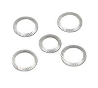 Aqxypas DIN9250 304 A2-70 Resorte de Disco de Acero Inoxidable arandela de Seguridad Dentada Junta elástica moleteada M2.5 M3 M4 M5 M6 M8 M10 M12 M14 M16(M4 50pcs)