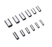 Aqxypas Herramienta de engarce for Pesca, 50 a 200 Piezas, Accesorios for Pesca de Carpas en Agua Salada, Conector de Manguito de engarce de Aluminio for línea de Pesca(Flat Tube Size 1,200 Pcs)