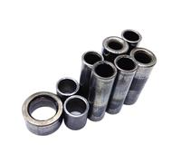 Aqxypas ID 8-20mm A3 Junta De Arandela De Buje De Acero Al Carbono Soldable Sin Rosca Redondo Hueco Espaciador Manga OD 10-28mm Longitud 4-54mm(8.2x12x25mm-10pcs)