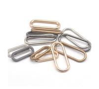 Aqxypas Lote de 20 Hebillas ovaladas de aleación de Metal for Zapatos, Bolsos, Prendas de Vestir, Accesorios de Costura, de 20 mm, 25 mm y 30 mm, Color Plata, Dorado y Bronce.(Silver 701,Type D 30MM)