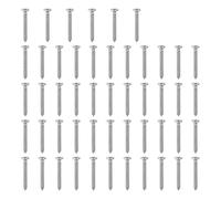 Aqxypas Lote de 50 Uds. De tornillos planos for madera de acero inoxidable con cabeza de Philip, diámetro de 4mm, longitud de 16mm(Stainless 5x40 50PCS)