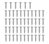 Aqxypas Lote de 50 Uds. De tornillos planos for madera de acero inoxidable con cabeza de Philip, diámetro de 4mm, longitud de 16mm(Stainless 4x20 50PCS)