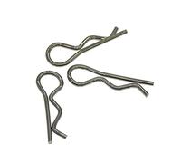 Aqxypas Pasador de clip de chaveta de resorte en forma de R de acero inoxidable, 1,2mm, 1,8mm, 2mm, 2,5mm, 3mm, 4mm de diámetro, Hardware de sujeción for reparación de coches ( Size : M2-50mm SS(10PCS