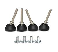 Aqxypas Patas de Soporte de nivelación Ajustables giratorias de 40xM8x50mm con Tornillos, Juego de Patas for Muebles DIY de 4