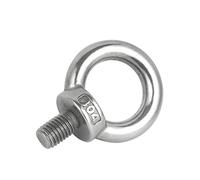 Aqxypas Tuercas de ojo de elevación de acero inoxidable 304/tornillos de tuerca de enganche de anillo de cáncamo M3 M4 M5 M6 M8 M10 M12 (Color : Eye Screw, Size : M8 x2pcs)