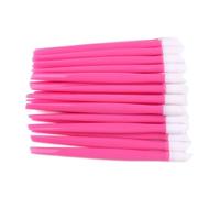 AQXYQAZZ 20 piezas de empujadores de cutículas de uñas con mango de plástico y cabezal de goma, 9,7 cm, pegatinas for uñas, empujadores, herramientas de manicura de doble extremo(Pink)