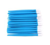 AQXYQAZZ 20 piezas de empujadores de cutículas de uñas con mango de plástico y cabezal de goma, 9,7 cm, pegatinas for uñas, empujadores, herramientas de manicura de doble extremo(Blue)
