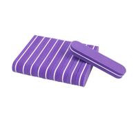 AQXYQAZZ 50 piezas de mini limas de uñas de colores variados, esponja pulidora de uñas de doble cara de grano 100/180, espuma de gel for pulir manicura y arte de uñas(PURPLE)