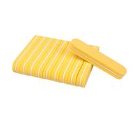 AQXYQAZZ 50 Piezas de Mini limas de uñas de Colores Variados, Esponja pulidora de uñas de Doble Cara de Grano 100/180, Espuma de Gel for pulir manicura y Arte de uñas(Yellow)